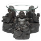 Resin Oil &amp; Wax Burner - Peace of the East Wood Effect Chinese Buddha