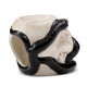 Ceramic Shaped Oil Burner - Coiled Snake and Skull