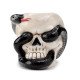 Ceramic Shaped Oil Burner - Coiled Snake and Skull