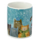 Porcelain Mug - Jan Pashley Christmas Cats