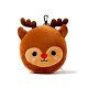 Christmas Reindeer Relaxeazzz Plush Round Travel Pillow &amp; Eye Mask Set