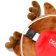 Christmas Reindeer Relaxeazzz Plush Round Travel Pillow &amp; Eye Mask Set