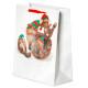 Christmas Gift Bag Large - Kim Haskins Christmas Elves Cats