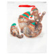 Christmas Gift Bag Large - Kim Haskins Christmas Elves Cats