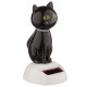 Collectable Lucky Black Cat Solar Powered Pal