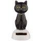 Collectable Lucky Black Cat Solar Powered Pal