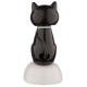 Collectable Lucky Black Cat Solar Powered Pal