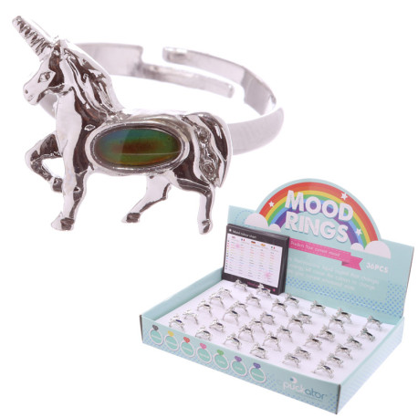 Funky Unicorn Design Mood Rings