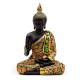 Decorative Black &amp; Orange Gold Thai Buddha - Meditation