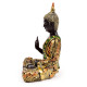 Decorative Black &amp; Orange Gold Thai Buddha - Meditation