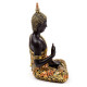 Decorative Black &amp; Orange Gold Thai Buddha - Meditation