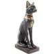 Decorative Black Bast Cat Egyptian Figurine