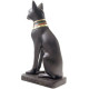 Decorative Black Bast Cat Egyptian Figurine