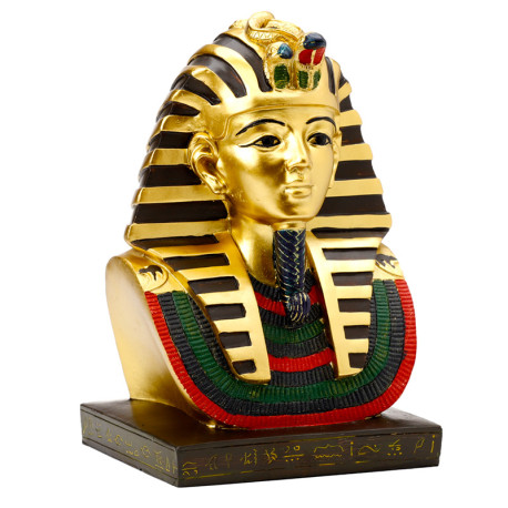 Decorative Gold Egyptian Tutankhamen Bust