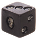 Set of 5 Black Skull Dice