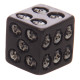 Set of 5 Black Skull Dice