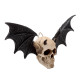 Gothic Wall Plaque - Devil Bat Skull