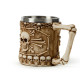 Decorative Tankard - Skull with Bones Handle