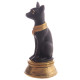 Decorative Small Black and Gold Bast Egyptian Figurine