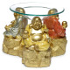 Resin Oil &amp; Wax Burner - Lucky Glitter Laughing Chinese Buddha