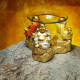 Resin Oil &amp; Wax Burner - Lucky Glitter Laughing Chinese Buddha