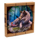 Decorative Fairy Stories Lisa Parker Fairy &amp; Wolf Wall Clock