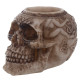 Celtic Skull Head Tea Light Holder