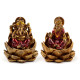 Decorative Ganesh &amp; Lakshmi Set of 2 - Lotus