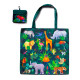 Handy Foldable RPET Shopping Bag - Animal Kingdom