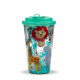 Zooniverse Shatter Resistant Double Walled Cup with Lid and Straw