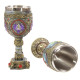 Decorative Celtic Painted Effect Dragon Goblet (Bulk Packaging)