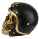 Fantasy Biker Helmet Gold Punk Skull Ornament