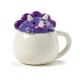 Peeping Lid Ceramic Lidded Animal Mug - Adoramals Purple Dinosaur