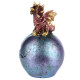 Geode Egg LED Baby Dragon Figurine