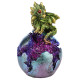 Geode Egg LED Baby Dragon Figurine