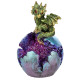 Geode Egg LED Baby Dragon Figurine