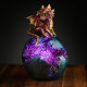 Geode Egg LED Baby Dragon Figurine