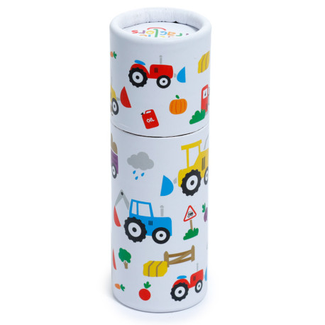 Fun Kids Colouring Pencil Tube - Little Tractors