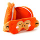 Relaxeazzz Travel Pillow &amp; Eye Mask - Adoramals Orangutan