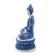 Decorative White &amp; Blue Thai Buddha - Lotus