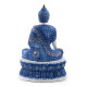 Decorative White &amp; Blue Thai Buddha - Lotus