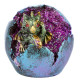 Geode Hatching Egg LED Baby Dragon Figurine