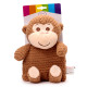 Microwavable Plush Wheat and Lavender Heat Pack - Monkey