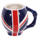 Ceramic Shaped Head Mug - UK Flag Skull