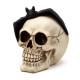 Gothic Skull Decoration - Skull Head with Bat