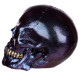 Gothic Iridescent Skull Ornament