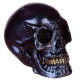 Gothic Iridescent Skull Ornament