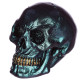 Gothic Iridescent Skull Ornament