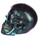 Gothic Iridescent Skull Ornament