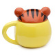 Peeping Lid Ceramic Lidded Animal Mug - Adoramals Tiger